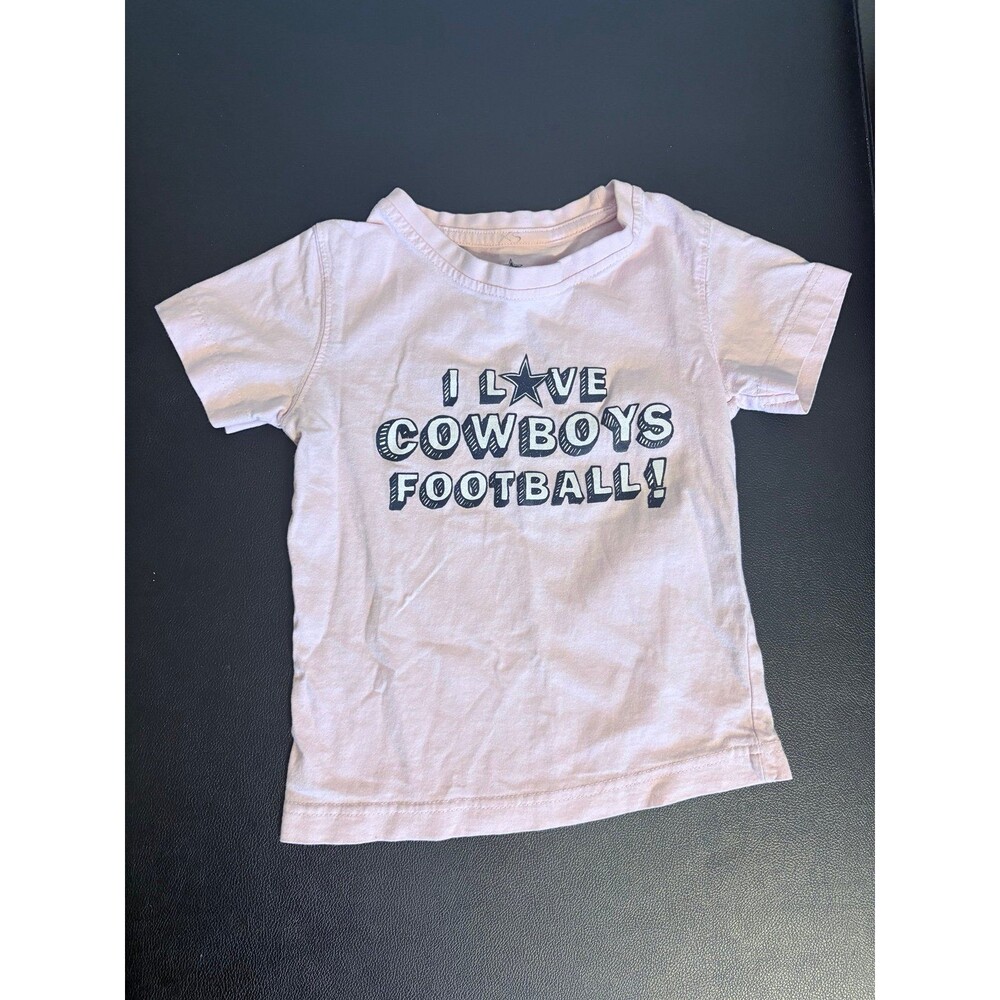 Dallas Cowboys Pink Girls Short sleeve shirt Size XS